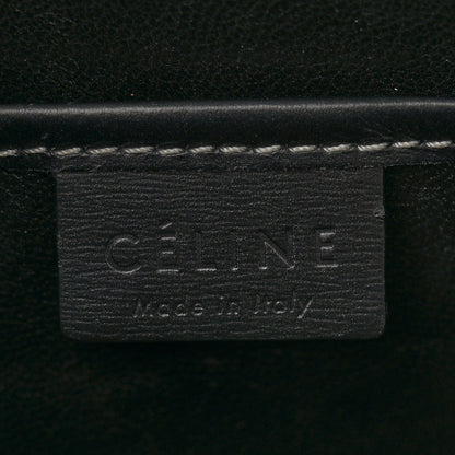 Celine Glazed Calfskin Nano Bi-Color Luggage Dark Blue 6 of 13