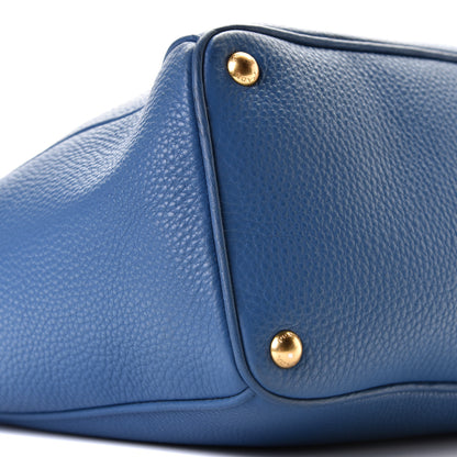 Prada Vitello Daino Tote Cobalto 9 of 10