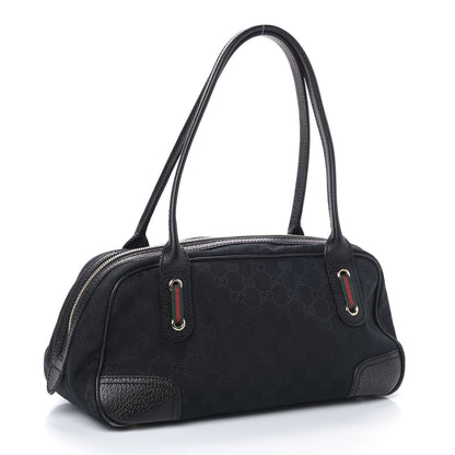 Gucci Monogram Small Princy Satchel Black 2 of 7