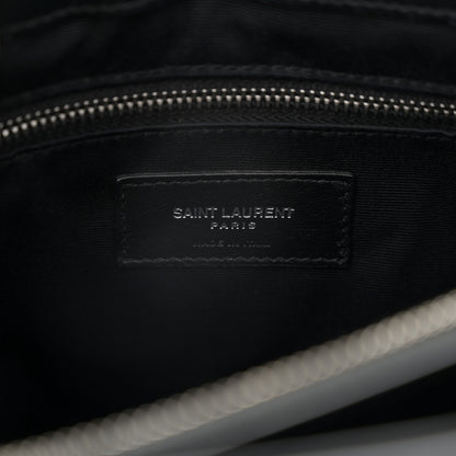 Saint Laurent Calfskin Y Quilted Monogram Medium Loulou Chain Satchel Black 7 of 11