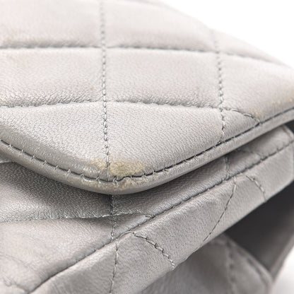 Chanel Metallic Lambskin Quilted Mini Rectangular Flap Silver 11 of 15