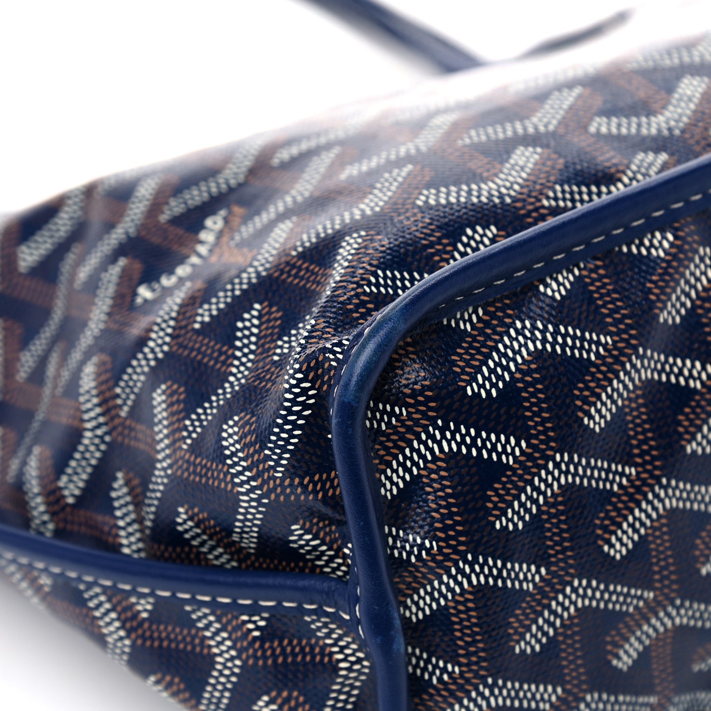 Goyardine Reversible Mini Anjou Navy