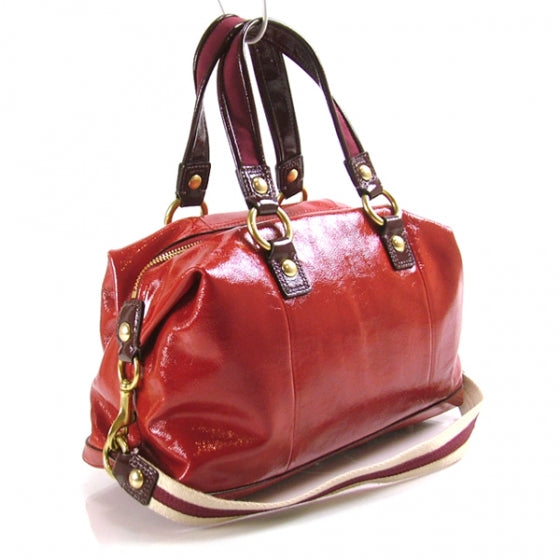 COACHPatentPoppyLuxeySatchelRuby