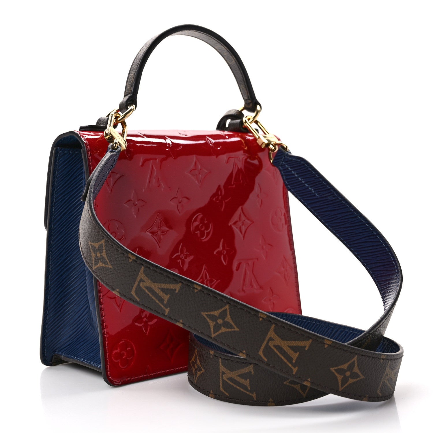Louis Vuitton Vernis Epi Monogram Spring Street Scarlet 3 of 11
