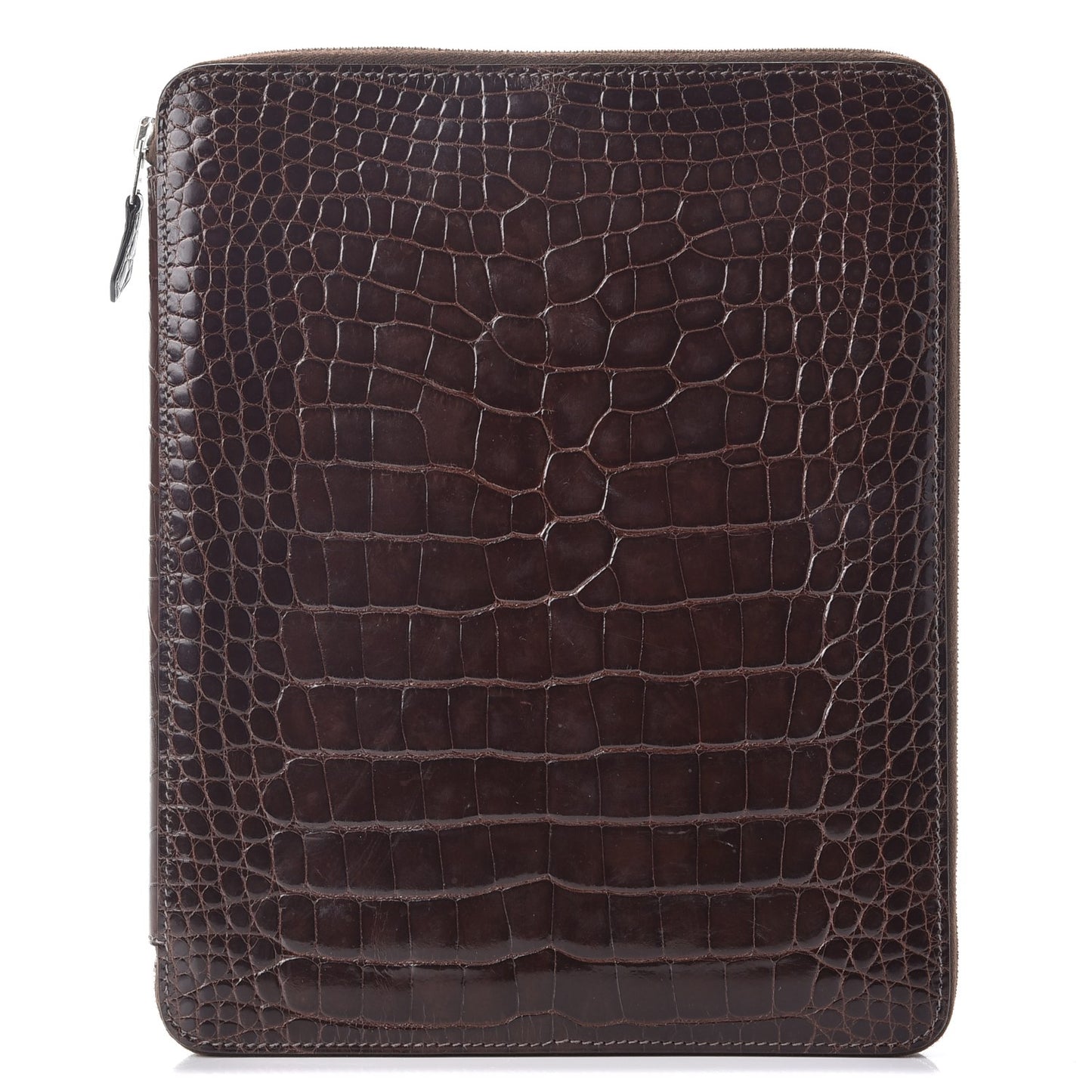 Shiny Alligator Semainier Zip Agenda Ebene
