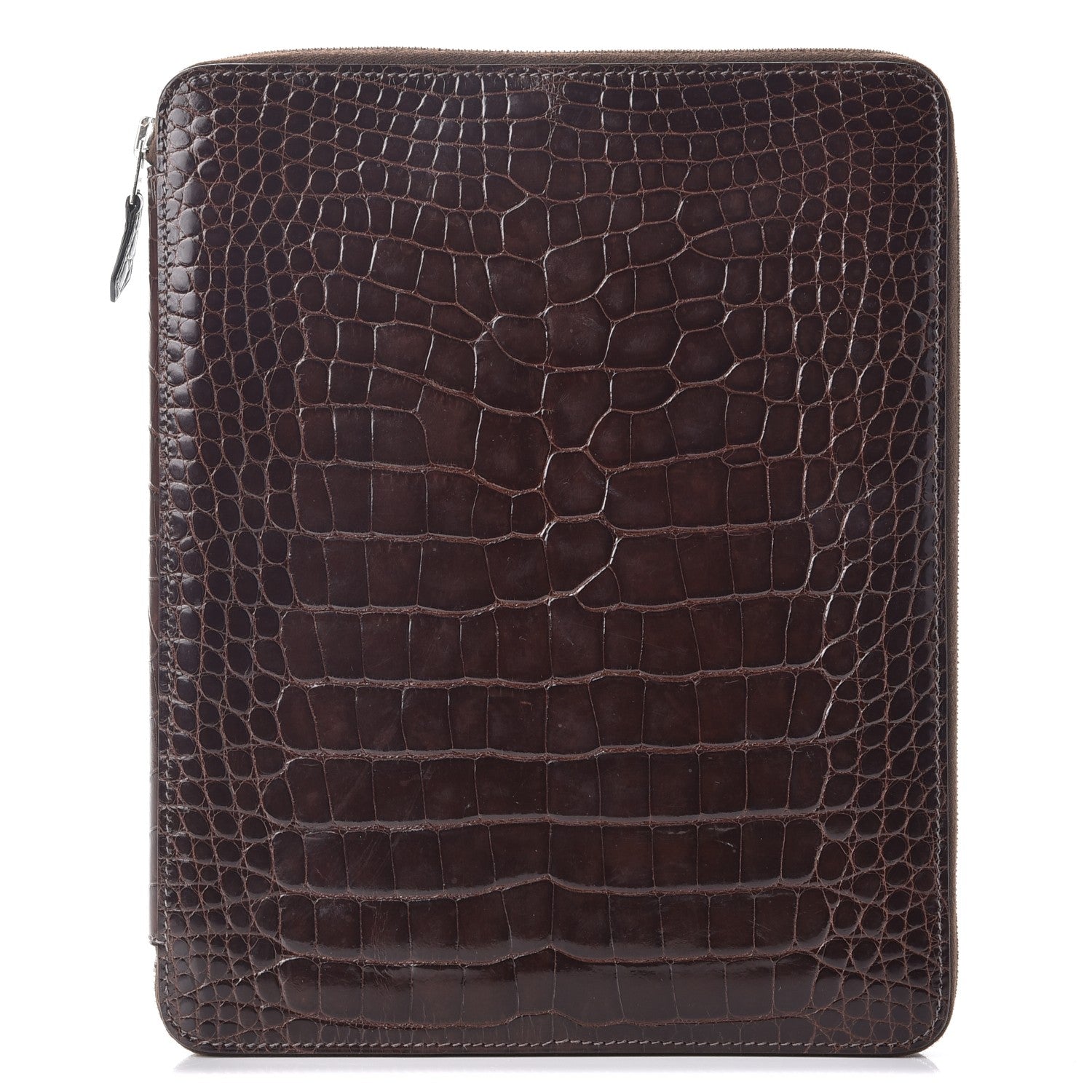 Hermes Shiny Alligator Semainier Zip Agenda Ebene 1 of 8