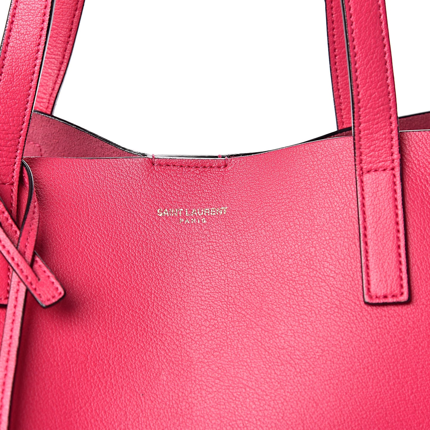 Calfskin Large Shopping Tote Fuchsia