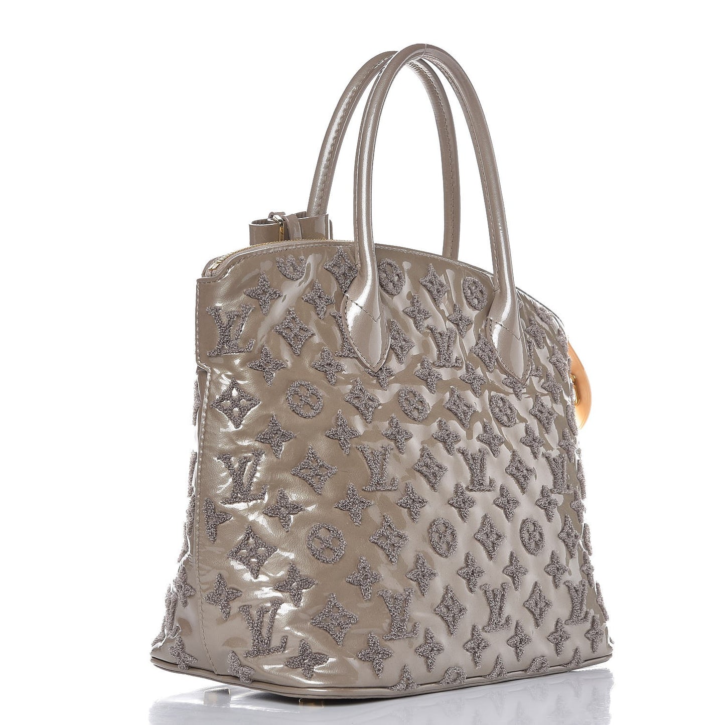 Patent Lambskin Fascination Lockit Gris