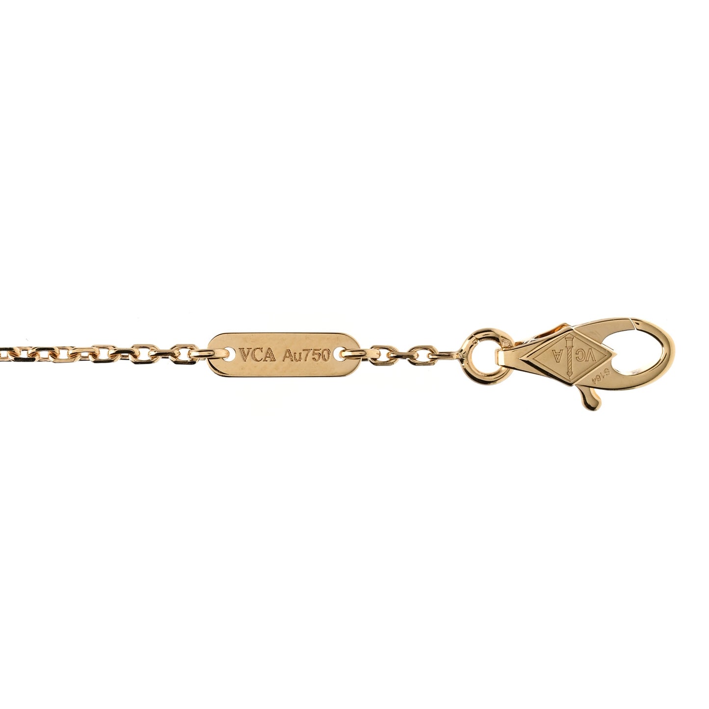 18K Yellow Gold Mother of Pearl Sweet Alhambra Bracelet
