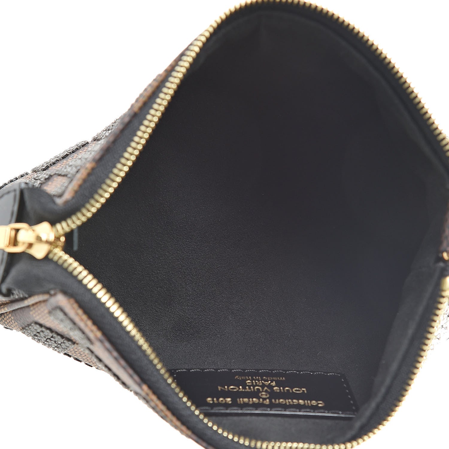 Louis Vuitton Damier Paillettes Mini Pochette Accessories Black 5 of 7