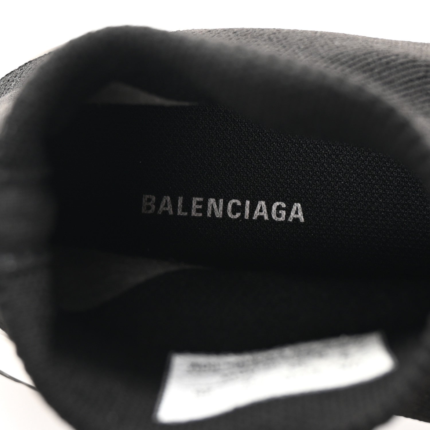 Balenciaga Neoprene Knit Mens Speed Sneakers 39 Black White 8 of 10