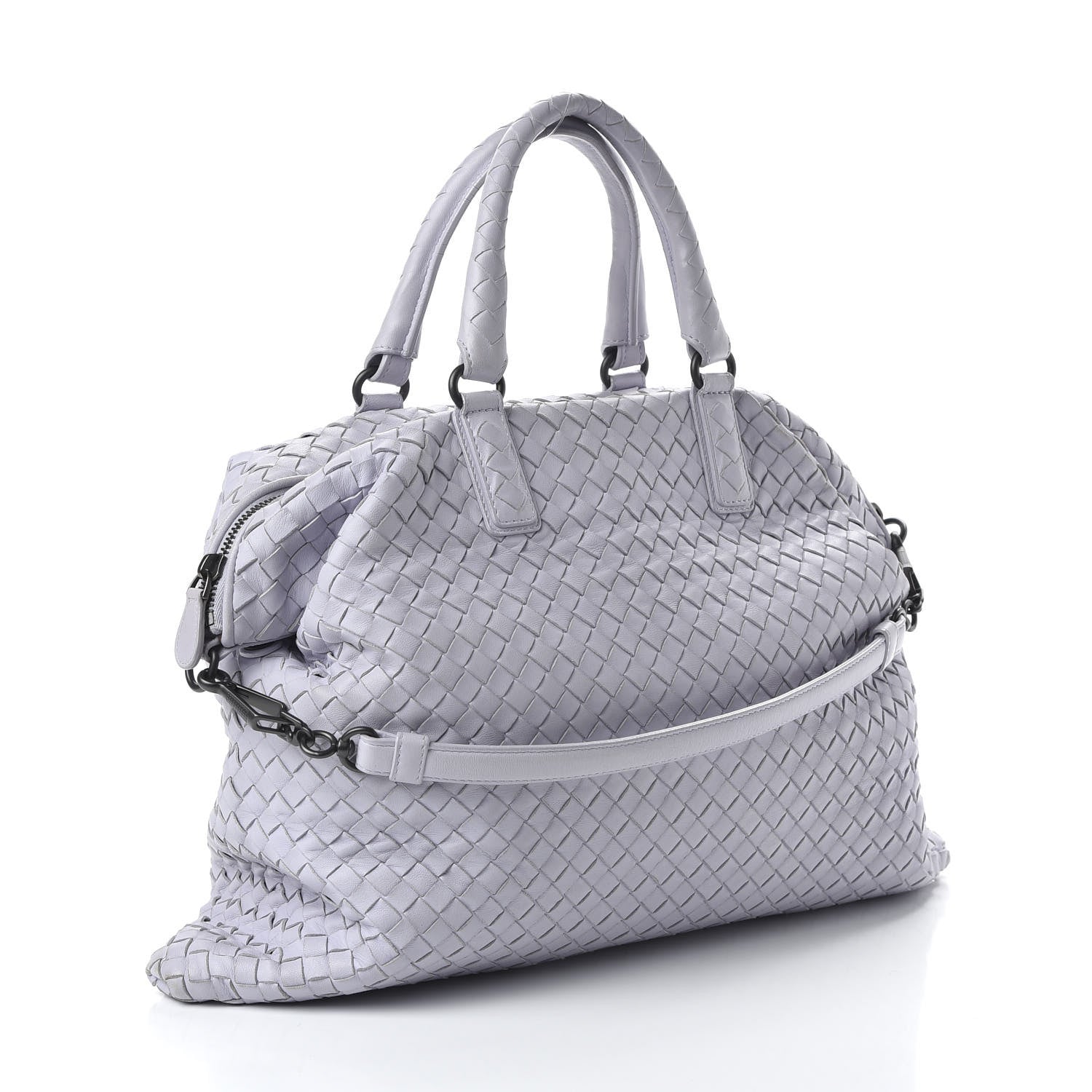 Bottega Veneta Nappa Intrecciato Medium Convertible Tote Oyster Lilac 3 of 9