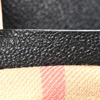 Burberry Soft Grain Calfskin Small Buckle Tote Black 7 of 10