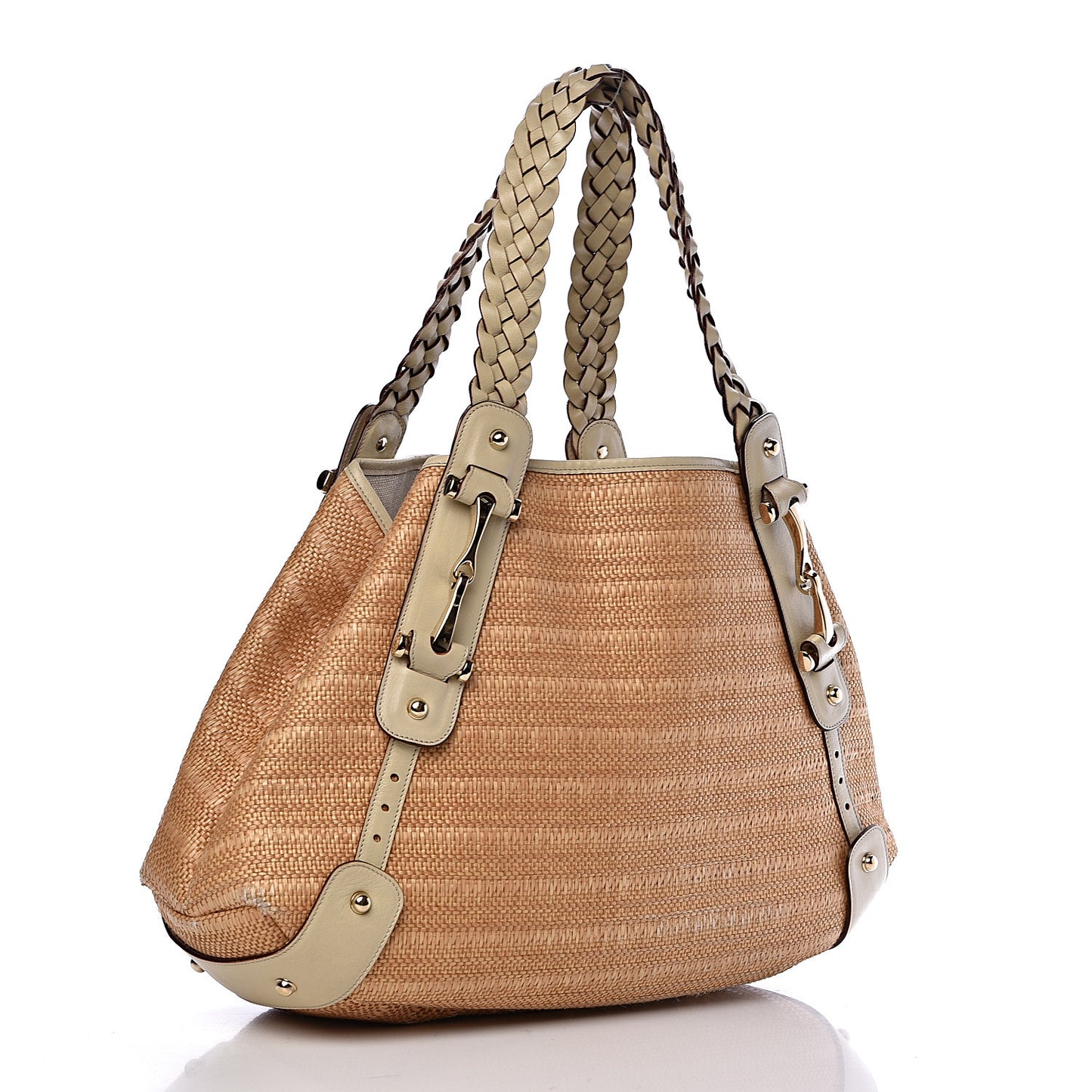 Straw Medium Pelham Shoulder Bag Off White
