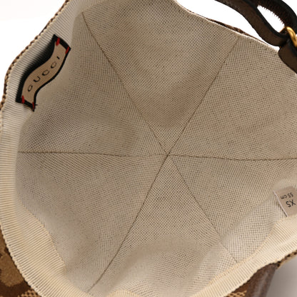 Gucci Monogram Jumbo GG Baseball Hat XS Camel Ebony 7 of 13