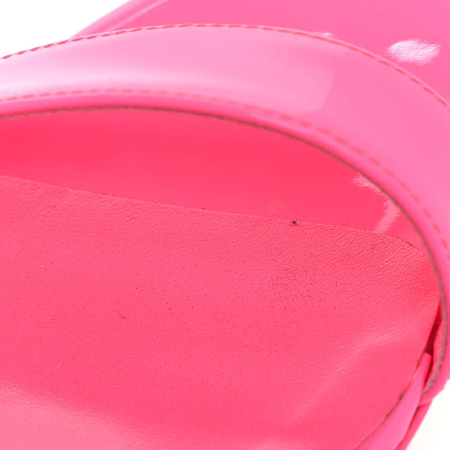 Patent Loubi Queen 100 Strap Sandals 37 Pink