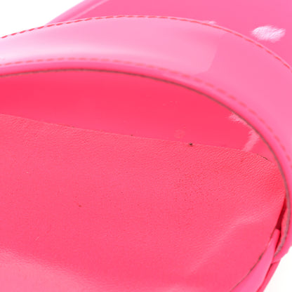 Christian Louboutin Patent Loubi Queen 100 Strap Sandals 37 Pink 9 of 12