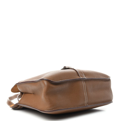 Hermes Taurillon Clemence Halzan 31 Gold 4 of 9