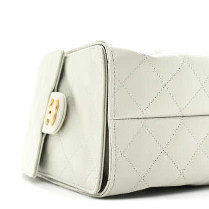 Chanel Caviar Quilted Small Chanel 25 Handbag Light Green 9 of 11