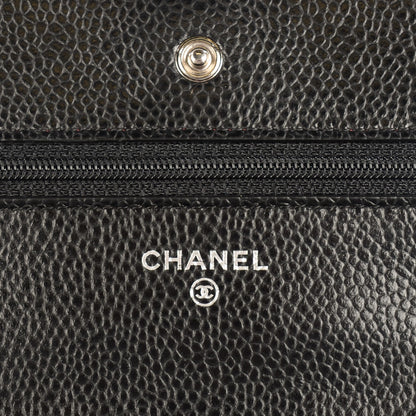 Chanel Caviar Quilted Wallet On Chain WOC Black 7 of 9