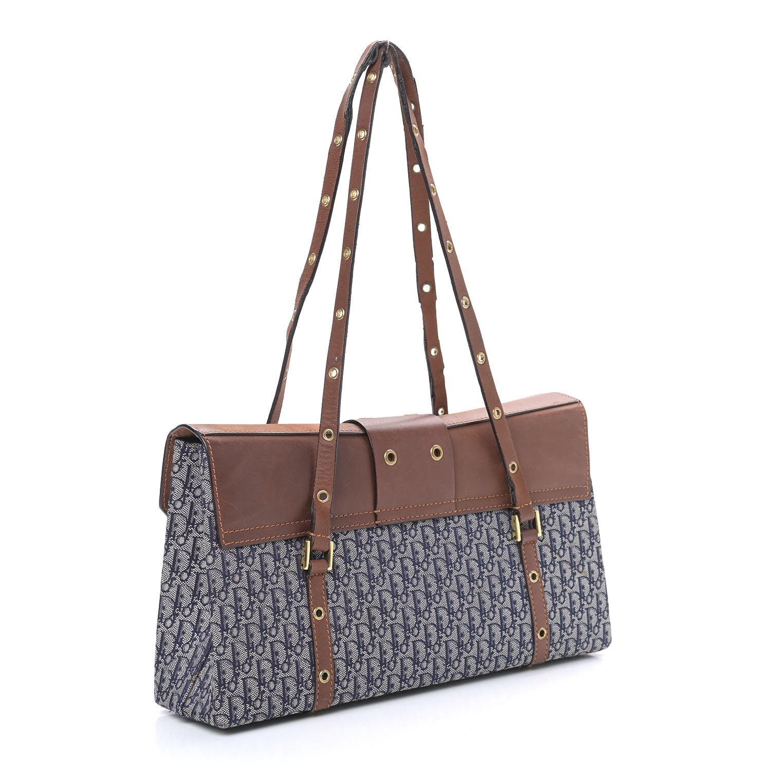 Christian Dior Monogram Street Chic Shoulder Bag Blue 2 of 14
