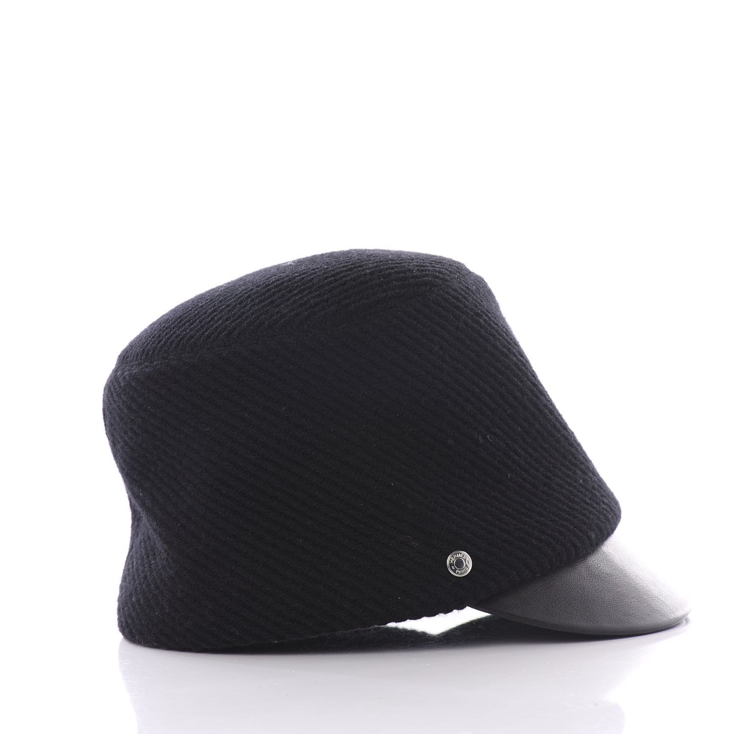 Wool Calfskin Hat Cap 57 Black