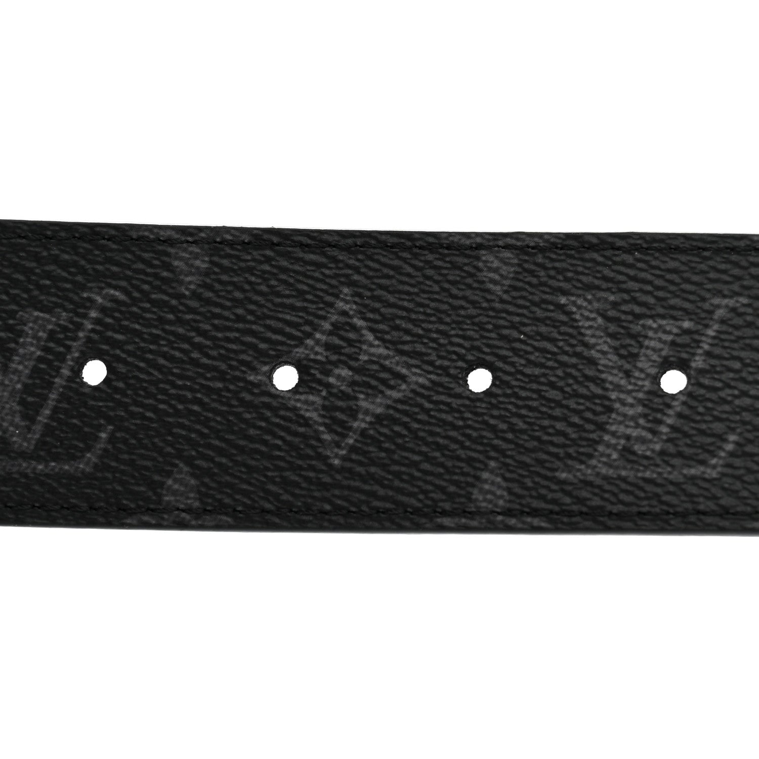 Louis Vuitton Monogram Eclipse 40mm LV Line Initiales Reversible 95 38 Belt Black 7 of 8