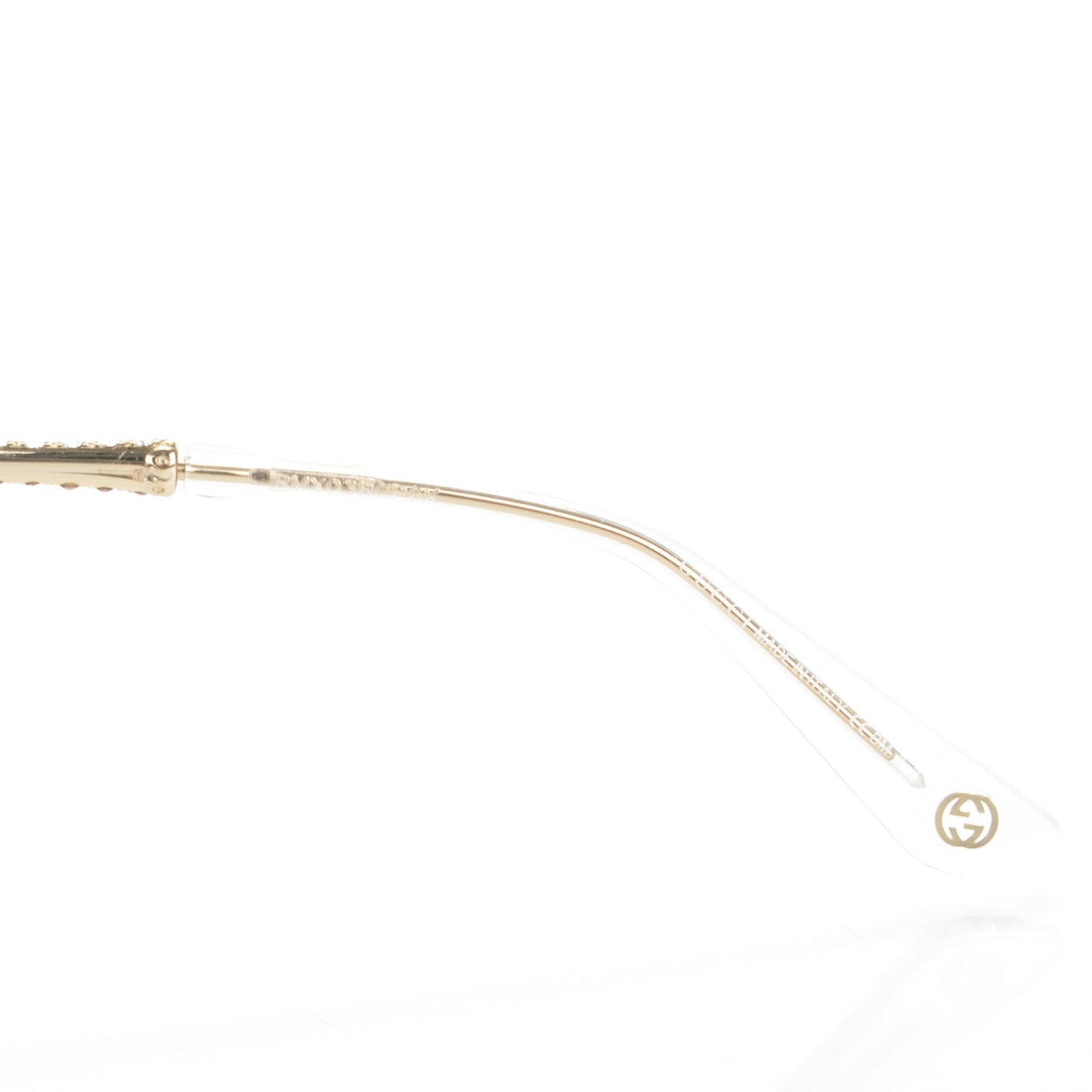Crystal Bamboo Cat Eye GG 3771/N/F/S Sunglasses Gold