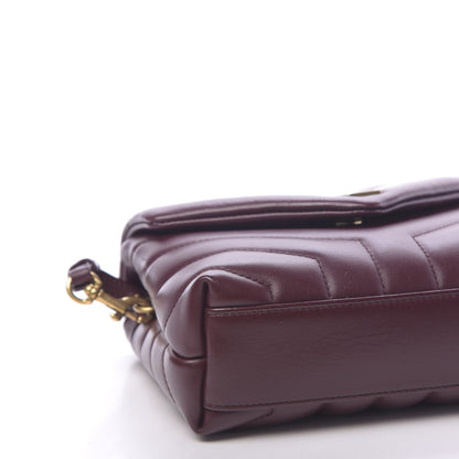 Saint Laurent Calfskin Y Quilted Monogram Toy Loulou Monogram Crossbody Bag Rouge Legion 7 of 10