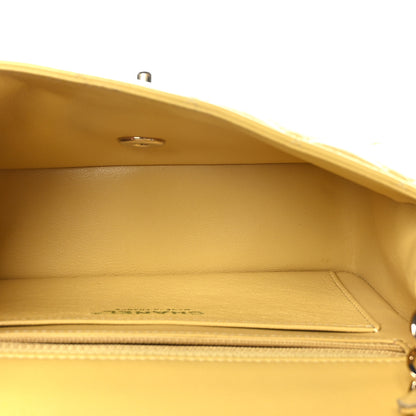 Chanel Lambskin Quilted Mini Rectangular Flap Yellow 5 of 10