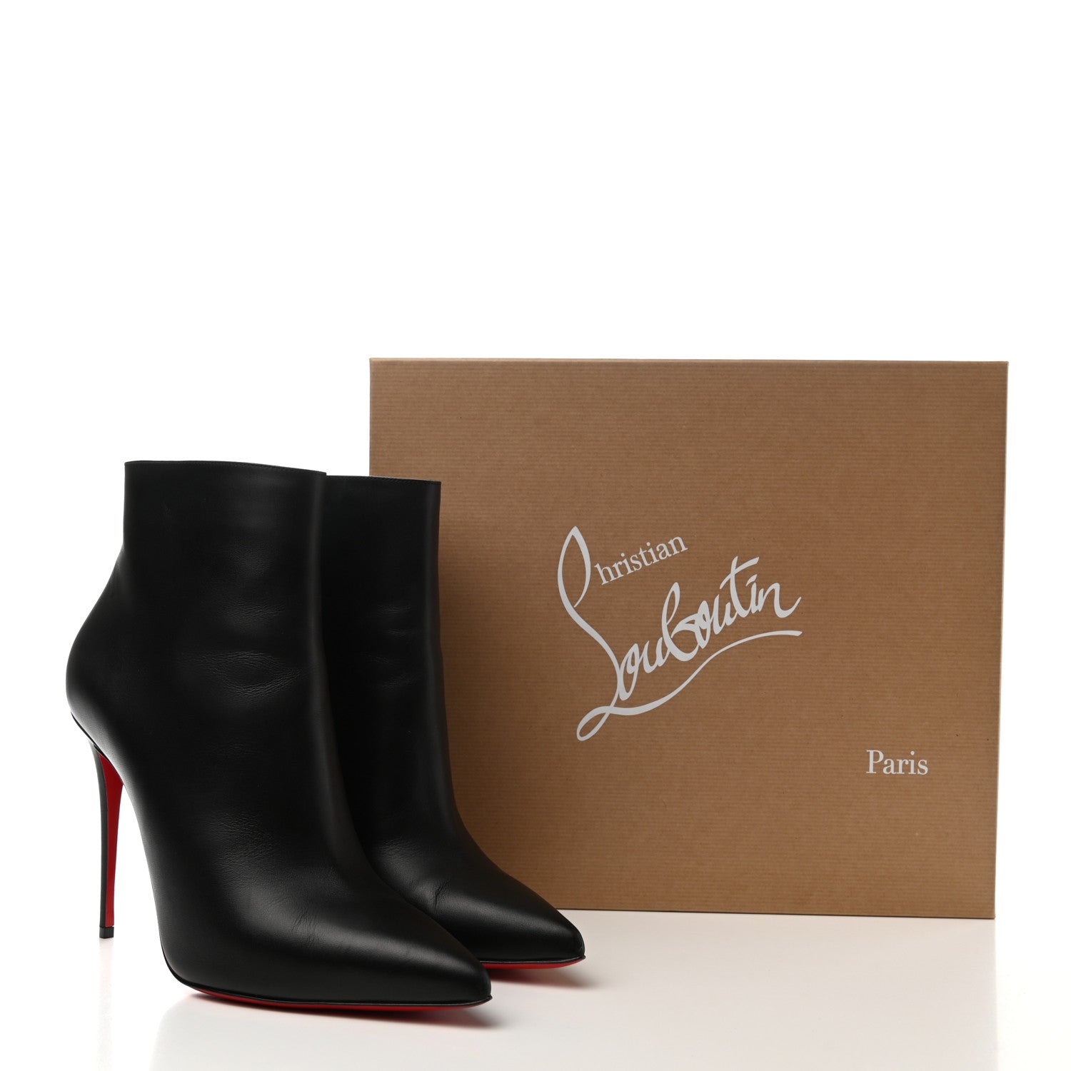 Christian Louboutin Calfskin So Kate Booty 100 Ankle Boots 41 Black 8 of 8