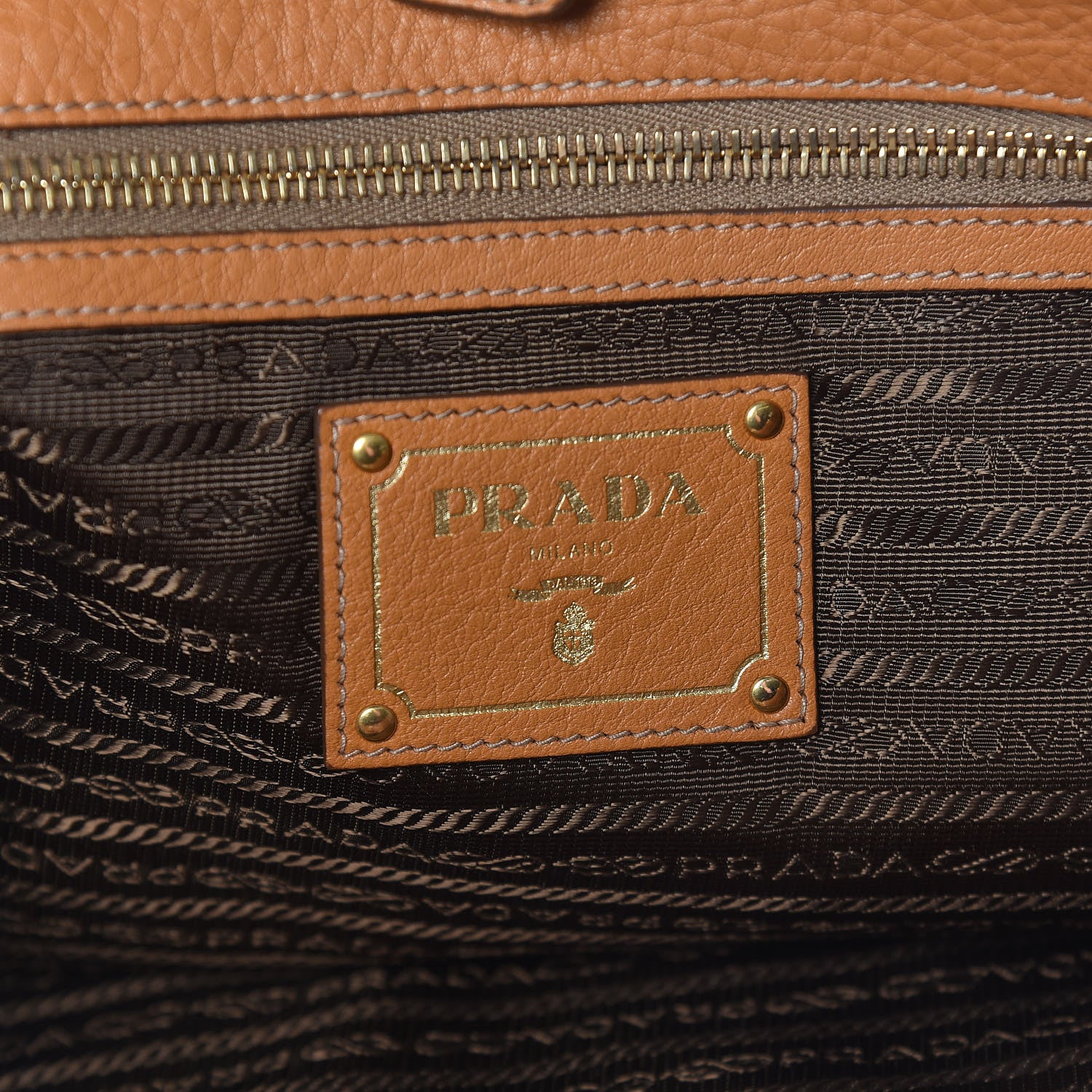 Prada Vitello Daino Tote Ocra 7 of 20