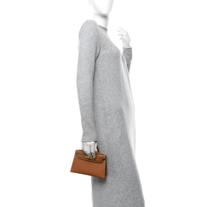 Hermes Epsom Mini Kelly Sellier 20 Gold 2 of 11