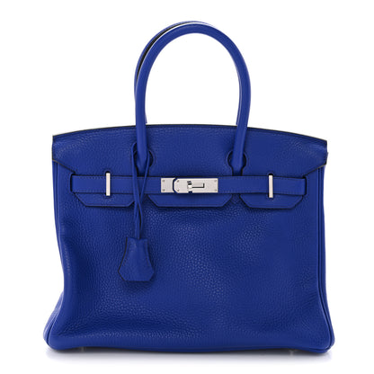 Hermes Togo Birkin 30 Bleu Electrique 1 of 14