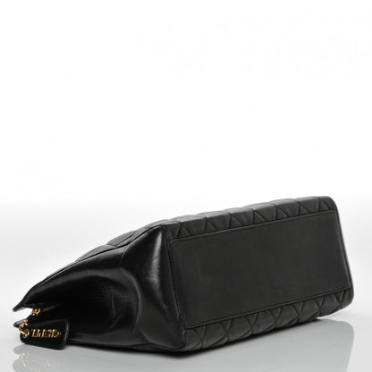 Chanel Quilted Lambskin Shopping Tote Black 4 of 10