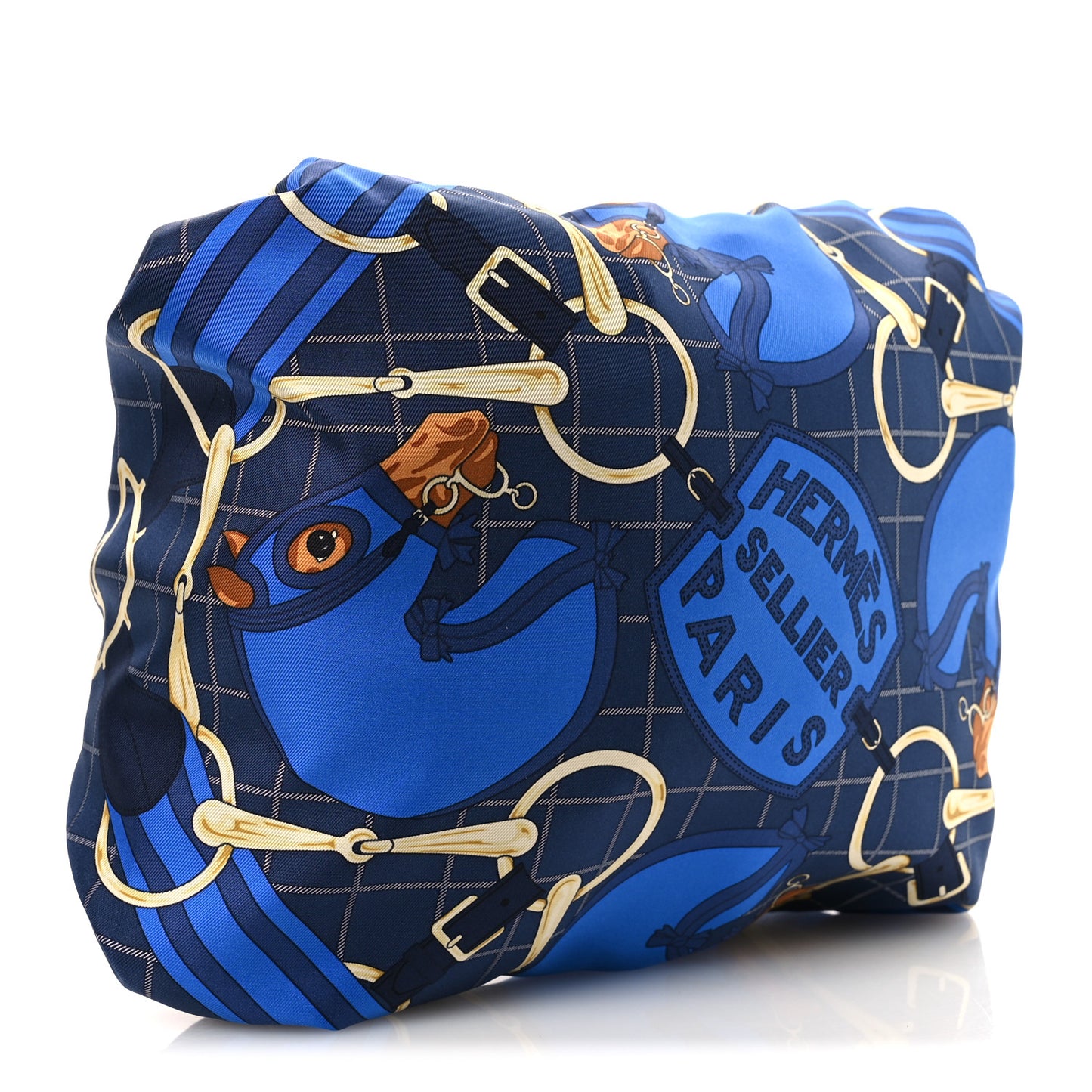 Silk Tatersale Balusoie Bag Bleu Indigo Black