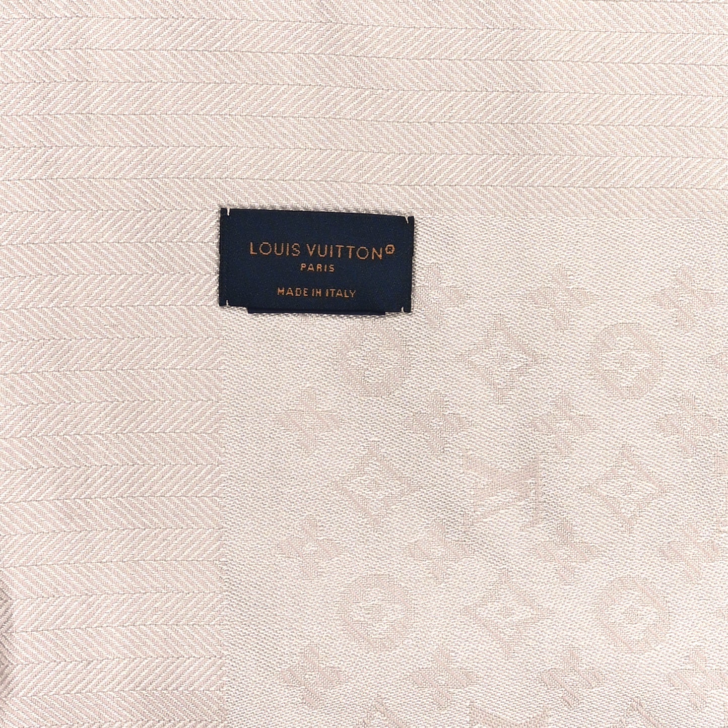 Wool Silk Monogram Evermore Shawl Creme