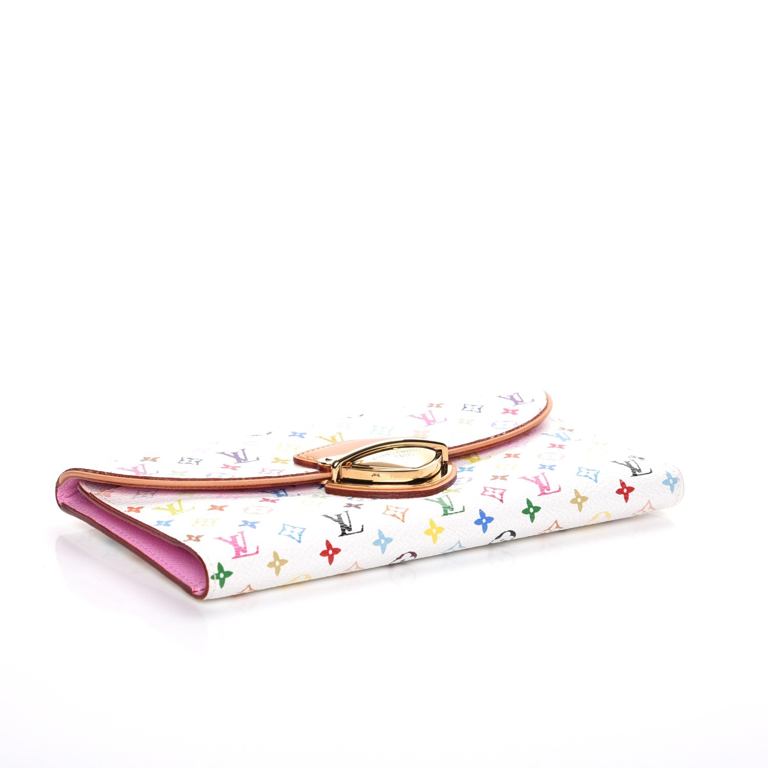 Louis Vuitton Monogram Multicolor Eugenie Wallet White Litchi 4 of 7