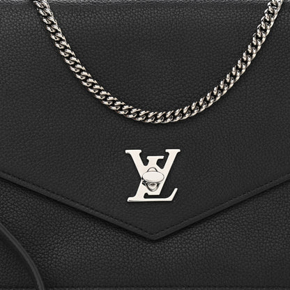 Louis Vuitton Soft Calfskin My Lockme Pochette Black 7 of 10