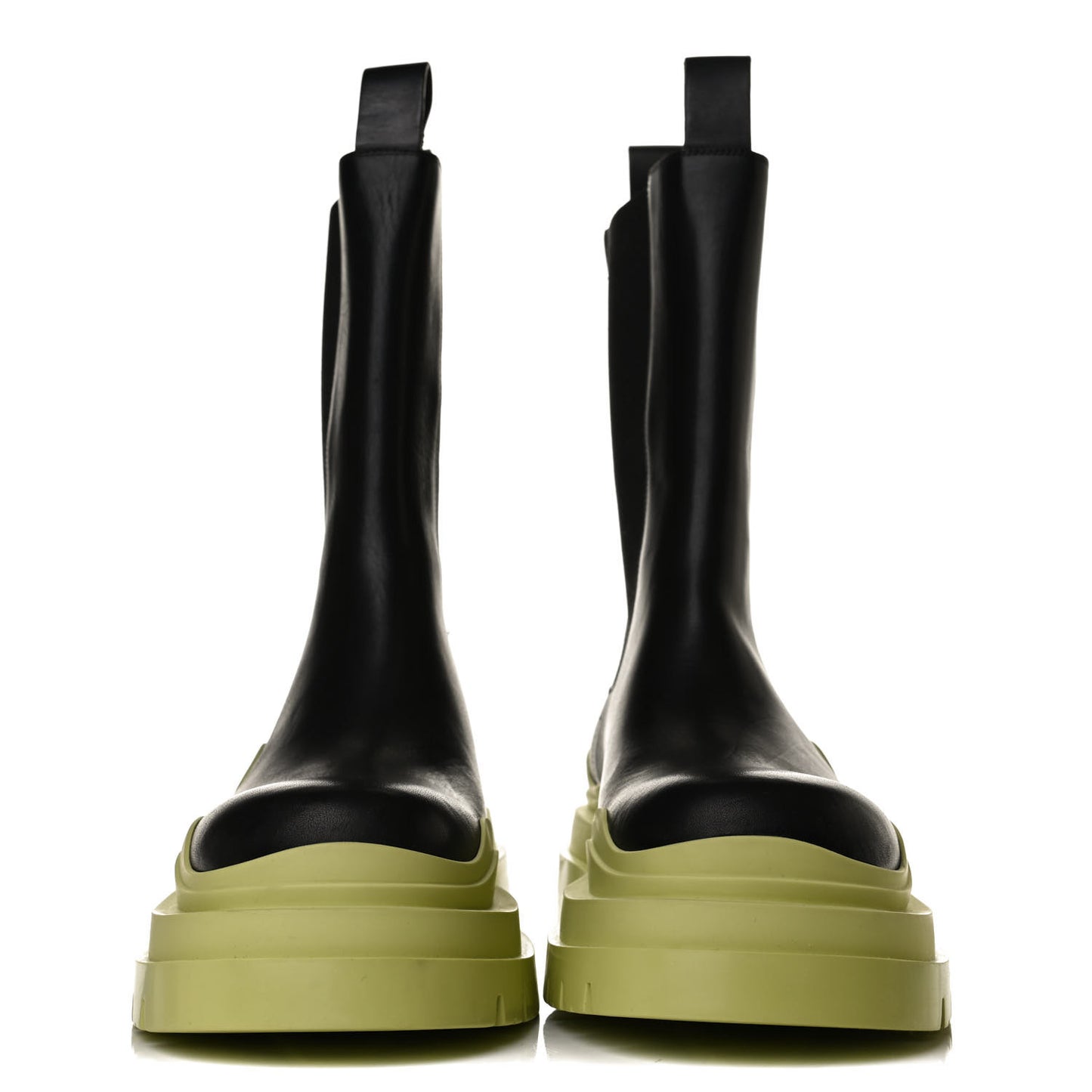 Calfskin The Tire Chelsea Boots 39 Black Seagrass