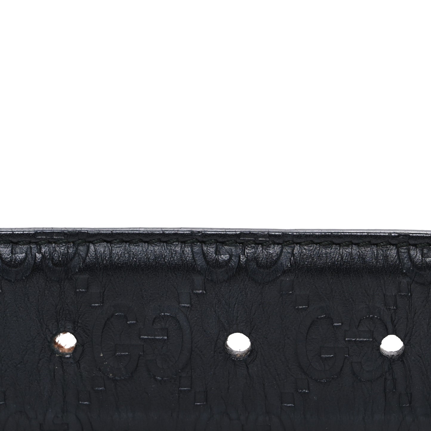 Guccissima Signature Interlocking G 37mm Belt 90 36 Black