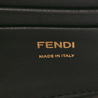 Fendi Shearling Vitello Dolce Macro FF 1974 Mini Baguette Tobacco Black 6 of 10