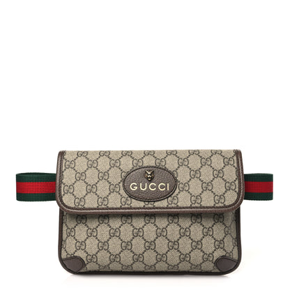 Gucci GG Supreme Monogram Neo Vintage Web Belt Bag Brown 1 of 10
