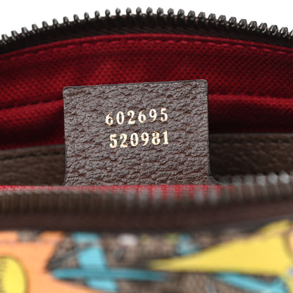 Gucci X DISNEY GG Supreme Monogram Donald Duck Small Interlocking G Belt Bag 90 36 Beige Multicolor New Acero 7 of 10