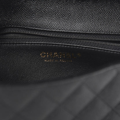 Chanel Caviar Quilted Flap Clutch Black 8 of 10