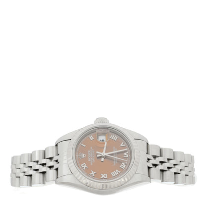 Rolex Stainless Steel 18K White Gold 26mm Oyster Perpetual Datejust Watch Havana Roman 79174 2 of 5