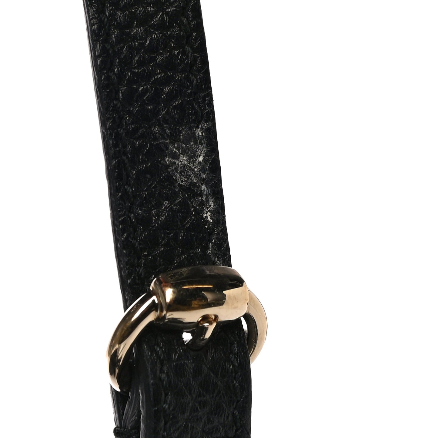 Pebbled Calfskin Small Soho Disco Bag Black