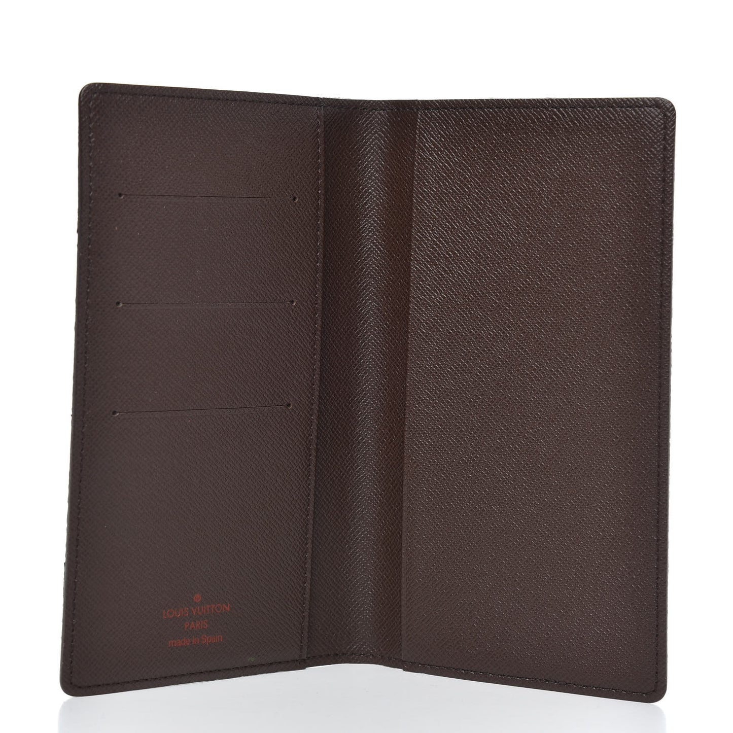 Damier Ebene Checkbook Cover Wallet
