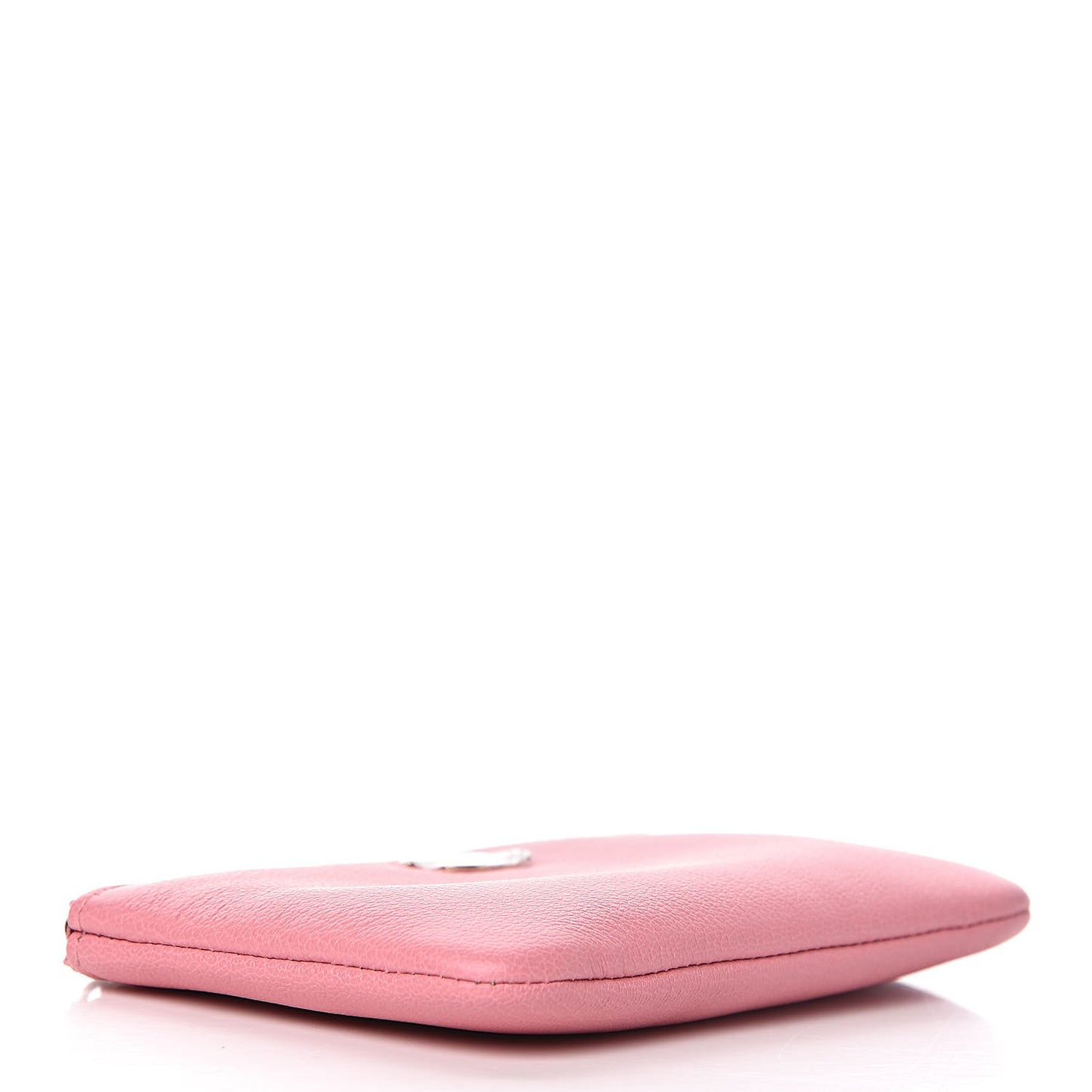 Goatskin Small CC Clover Cosmetic Case Pink