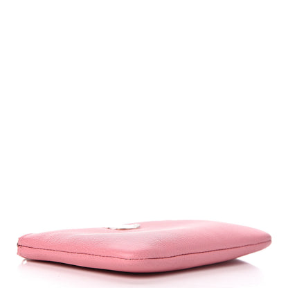 Chanel Goatskin Small CC Clover Cosmetic Case Pink 4 of 8